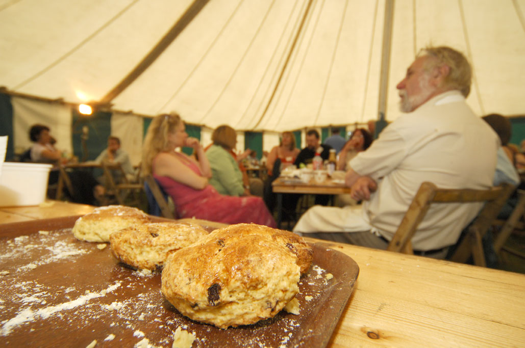 scones, cream, jam and song